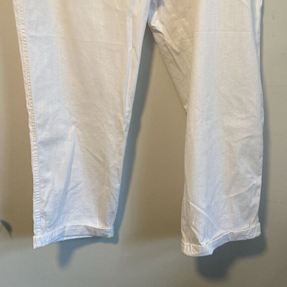 LOFT Outlet White Lightweight Cotton Drawstring Waist Pants Size XL NEW - Picture 3 of 9